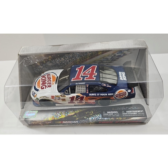 Burger King 2009 Tony Stewart #14 NASCAR Rev-N-Go Race Car New In Box. - Picture 10 of 10